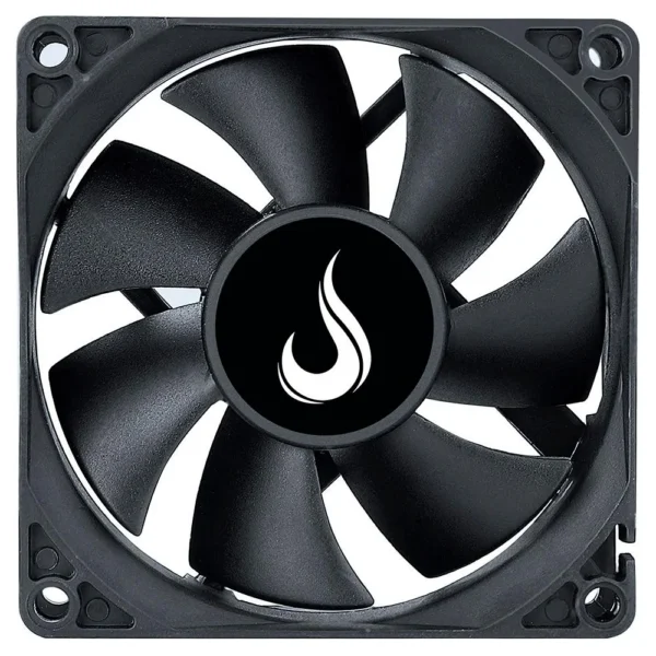 Ventoinha Rise Mode Black Rm-Bk-02-Fb 80Mm 1500 Rpm Preto