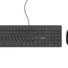 Kit Teclado E Mouse Philips Spt6208 Wired Simplicity Usb Abnt2 Preto