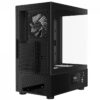 Gabinete Gamer Gamdias Atlas E2 Cg Mid Tower Vidro Curvo 3 Fans Argb Preto