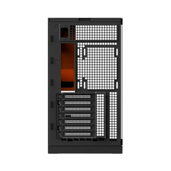 Gabinete Gamer Geometric Future Model 5 Atx Vidro Temperado 5 Fans Argb Preto E Amarelo