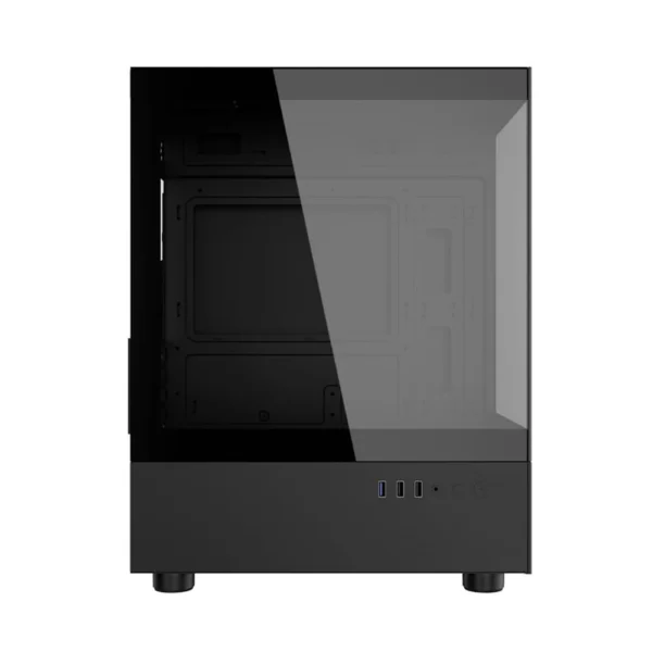 Gabinete Gamer Kalkan Avalon Curve Micro-Atx Vidro Temperado Sem Fan Preto