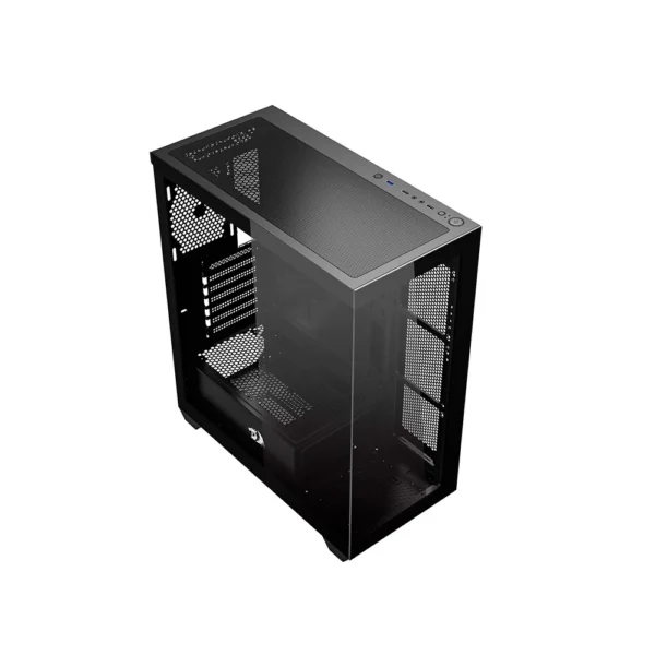 Gabinete Gamer Redragon Deflect Atx Vidro Temperado Sem Fan Preto