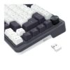 Teclado Mecânico Gamer Redragon Ucal Pro Sem Fio 75% Abnt2 Switch Marrom Rgb Preto E Branco