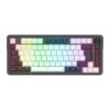 Teclado Mecânico Gamer Redragon Ucal Pro Sem Fio 75% Abnt2 Switch Marrom Rgb Preto E Branco