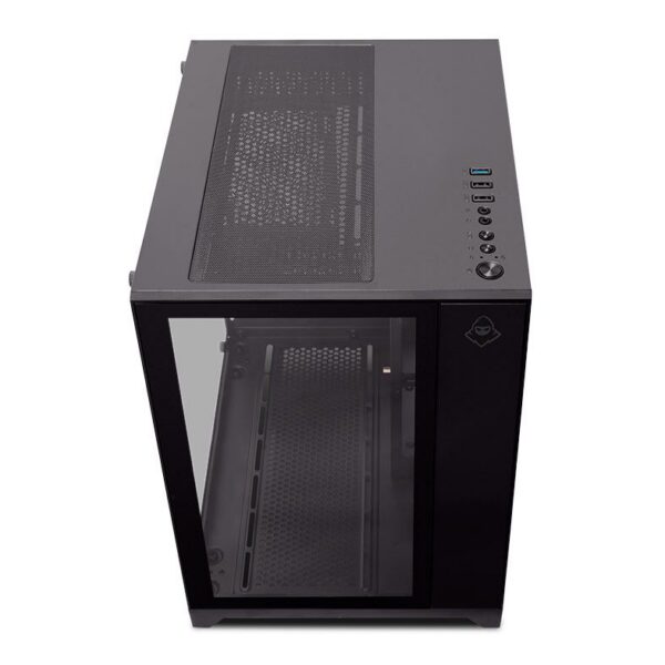 Gabinete Gamer Mancer Cv100 Mid Tower Vidro Temperado Preto