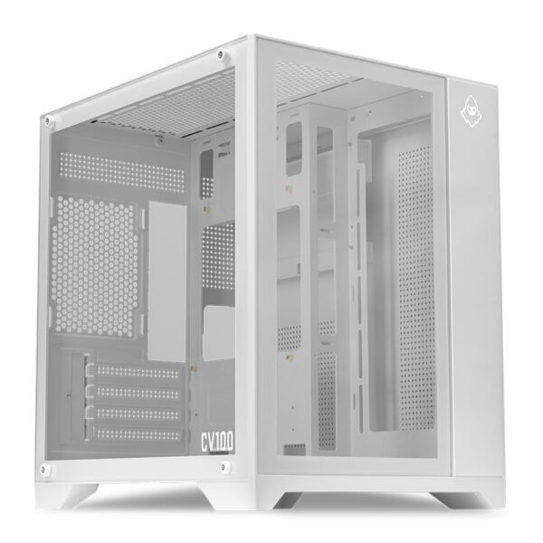 Gabinete Gamer Mancer Cv100 Mid Tower Vidro Temperado Branco