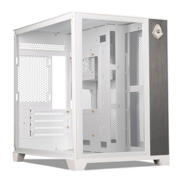 Gabinete Gamer Mancer Cv300 Mid Tower Vidro Temperado Branco