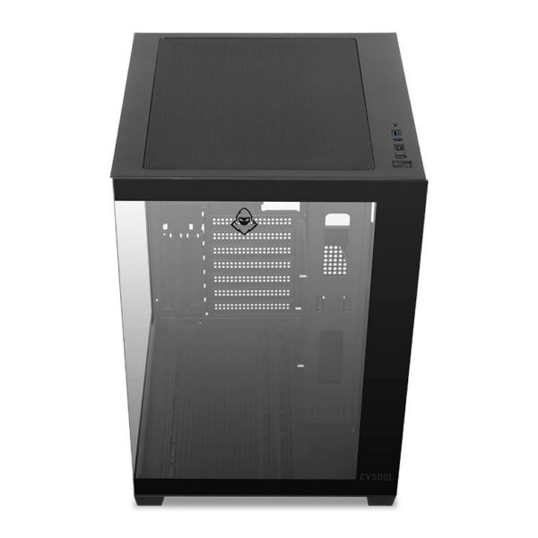 Gabinete Gamer Mancer Cv500l Mid Tower Vidro Temperado Preto