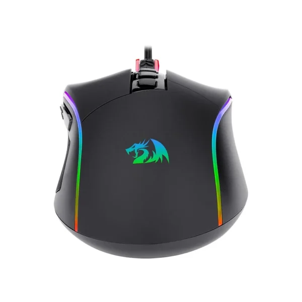Mouse Gamer Redragon Plank M812-Rgb Rgb 16000 Dpi 9 Botões Preto