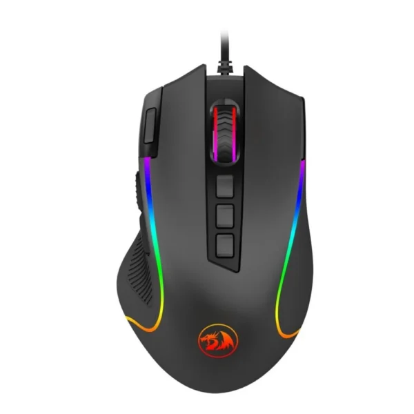 Mouse Gamer Redragon Predator M612-Rgb Rgb 8000 Dpi 9 Botões Preto