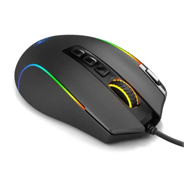 Mouse Gamer Redragon Predator M612-Rgb Rgb 8000 Dpi 9 Botões Preto