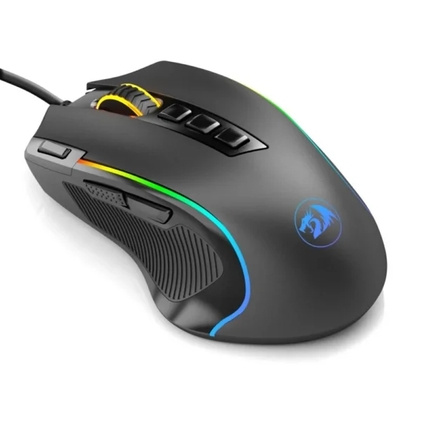Mouse Gamer Redragon Predator M612-Rgb Rgb 8000 Dpi 9 Botões Preto