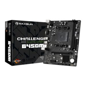 Placa Mãe Maxsun Challenger B450m Amd Am4 Ddr4 Micro-Atx