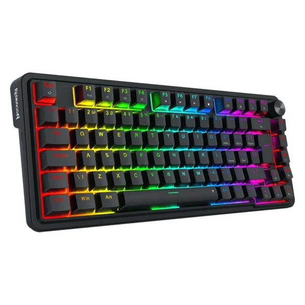 Teclado Gamer Magnetic Redragon Ucal 75% Abnt2 Rgb Preto