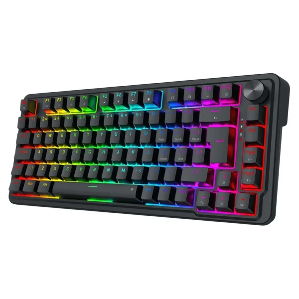 Teclado Gamer Magnetic Redragon Ucal 75% Abnt2 Rgb Preto