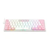 Teclado Mecânico Gamer Redragon Anivia Lollipop K614wp-Rgb Abnt2 Switch Marrom Rgb Branco E Rosa