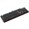Teclado Mecânico Gamer T-Dagger Axis T-Tgk329-Br Abnt2 Switch Marrom Rainbow Full Size Preto