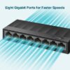 Switch Tp-Link Ls1008g 8 Portas Gigabit 10/100/1000Mbps