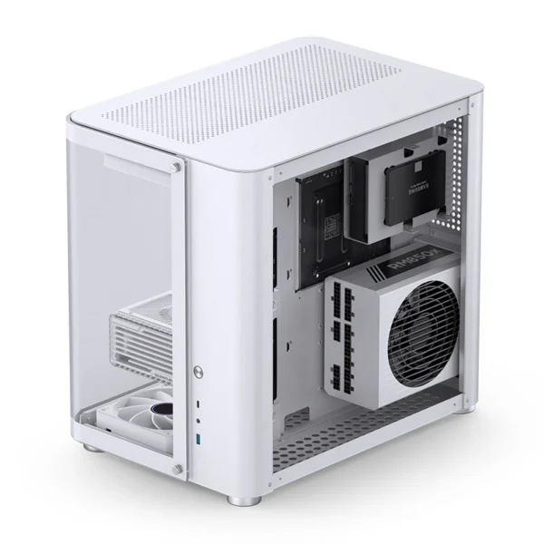 Gabinete Premium Jonsbo Tk-2 Atx Panorâmico Vidro Temperado Usb-C Branco