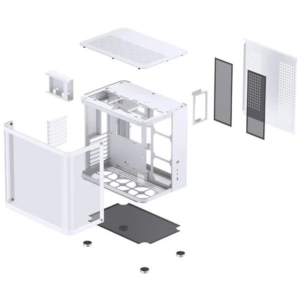 Gabinete Premium Jonsbo Tk-2 Atx Panorâmico Vidro Temperado Usb-C Branco