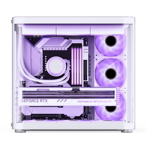 Gabinete Premium Jonsbo Tk-2 Atx Panorâmico Vidro Temperado Usb-C Branco