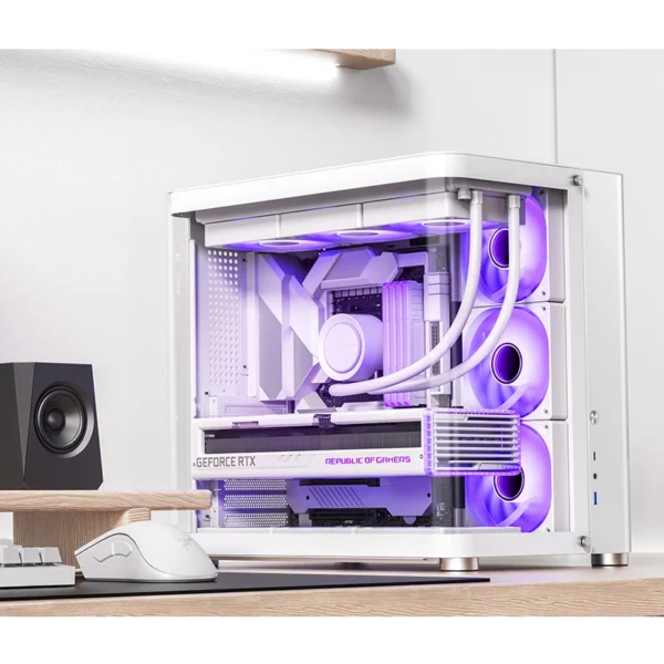 Gabinete Premium Jonsbo Tk-2 Atx Panorâmico Vidro Temperado Usb-C Branco
