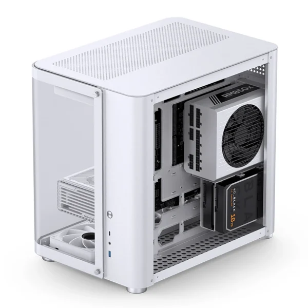 Gabinete Premium Jonsbo Tk-2 Atx Panorâmico Vidro Temperado Usb-C Branco