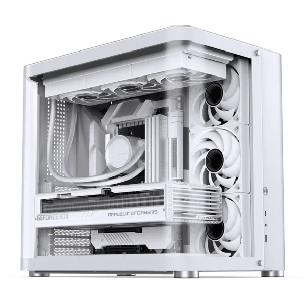 Gabinete Premium Jonsbo Tk-2 Atx Panorâmico Vidro Temperado Usb-C Branco