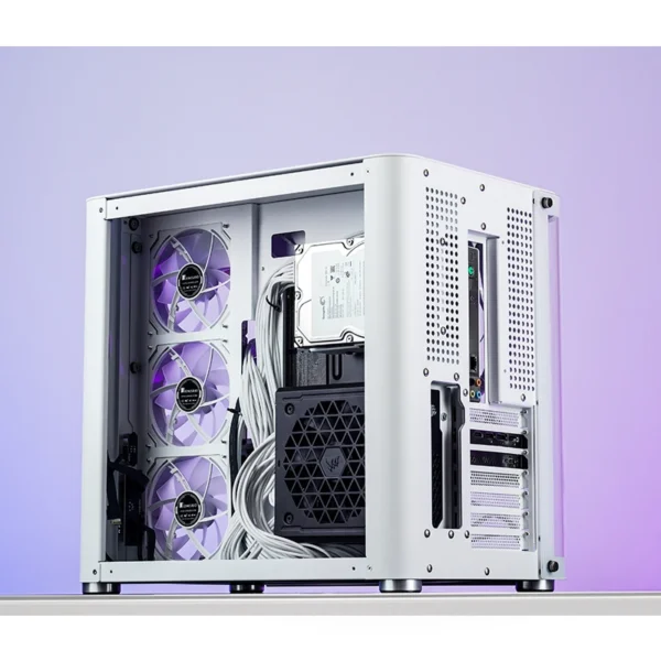 Gabinete Premium Jonsbo Tk-2 Atx Panorâmico Vidro Temperado Usb-C Branco