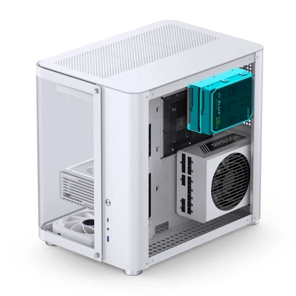 Gabinete Premium Jonsbo Tk-2 Atx Panorâmico Vidro Temperado Usb-C Branco