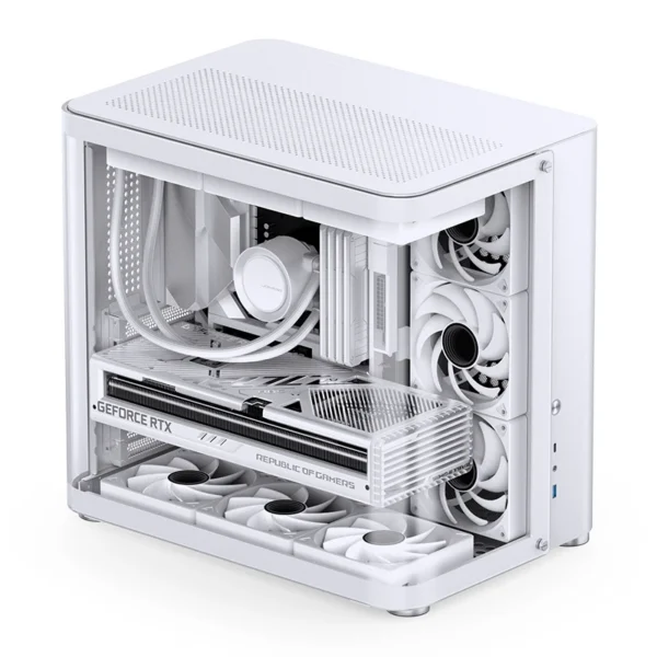 Gabinete Premium Jonsbo Tk-2 Atx Panorâmico Vidro Temperado Usb-C Branco