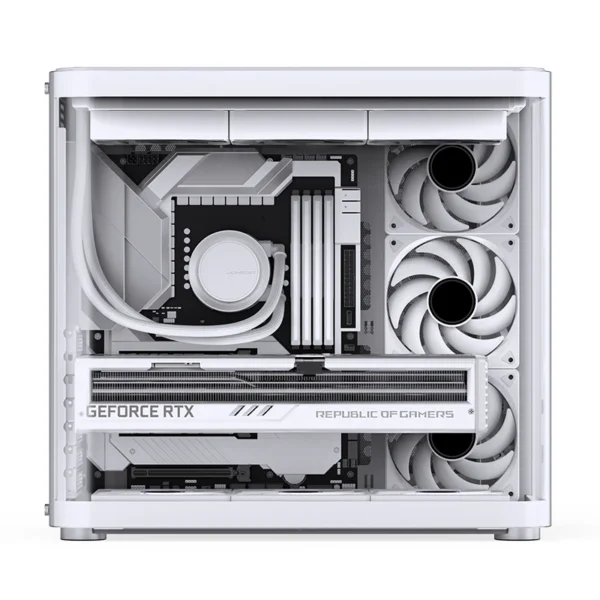 Gabinete Premium Jonsbo Tk-2 Atx Panorâmico Vidro Temperado Usb-C Branco