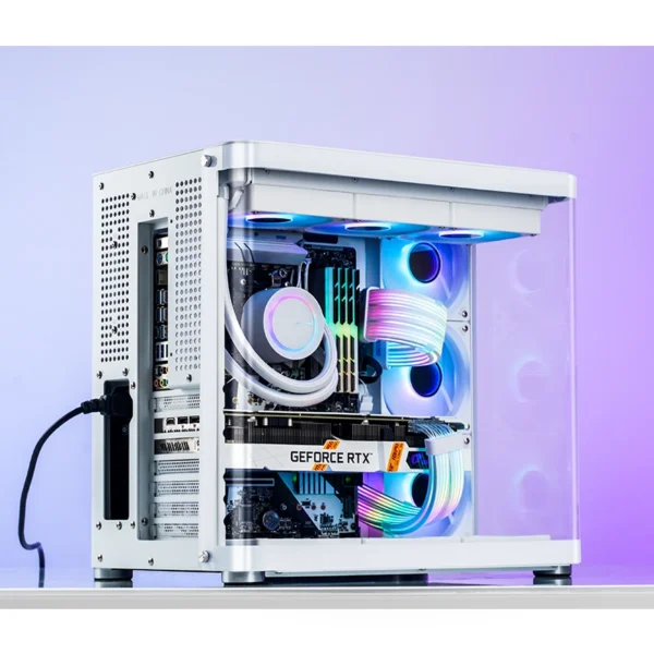 Gabinete Premium Jonsbo Tk-2 Atx Panorâmico Vidro Temperado Usb-C Branco
