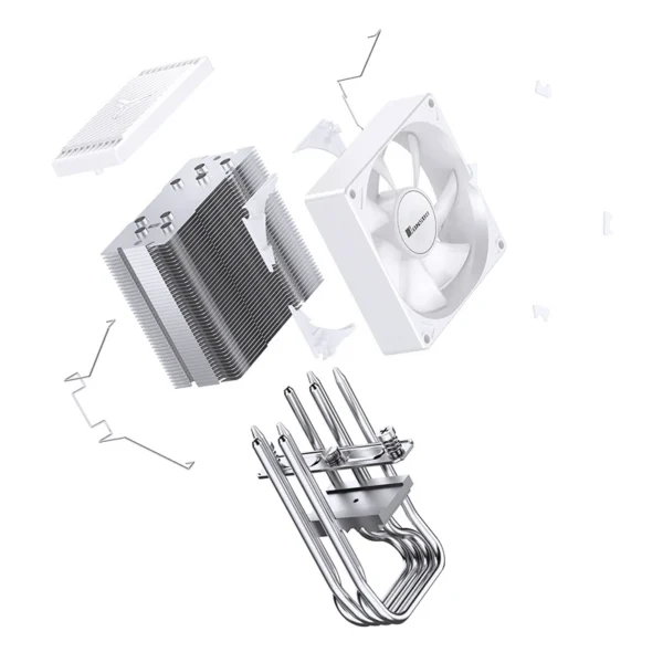 Cooler Para Processador Jonsbo Cr-1400 Evo Argb 38 Cfm Branco