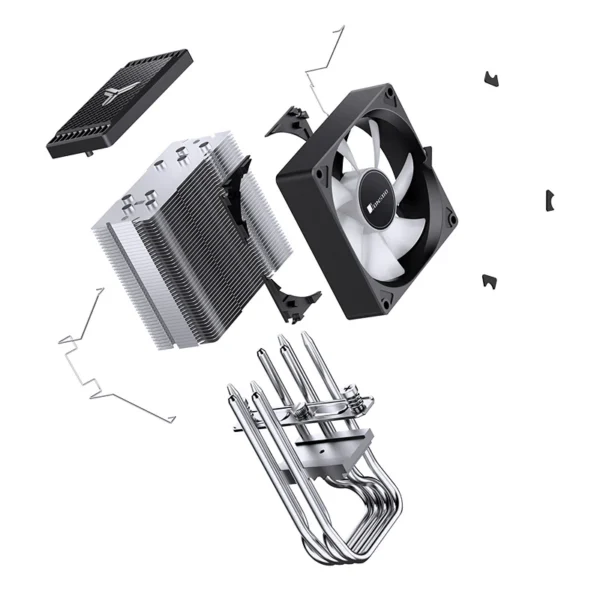 Cooler Para Processador Jonsbo Cr-1400 Evo Argb 38 Cfm Preto