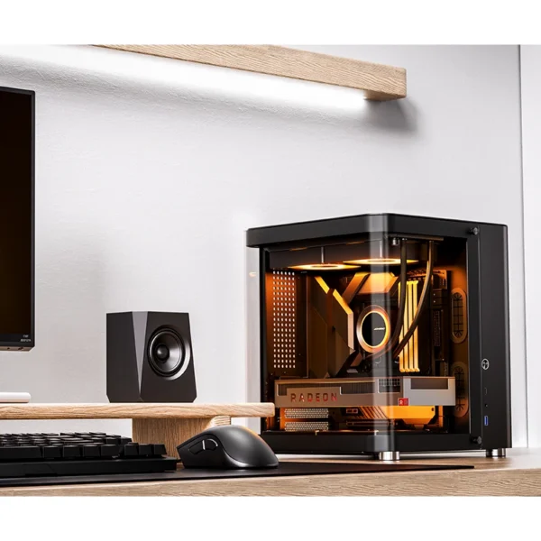 Gabinete Aquário Premium Jonsbo Tk-1 M-Atx Preto