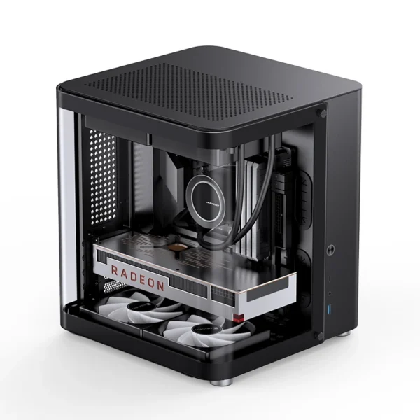 Gabinete Aquário Premium Jonsbo Tk-1 M-Atx Preto
