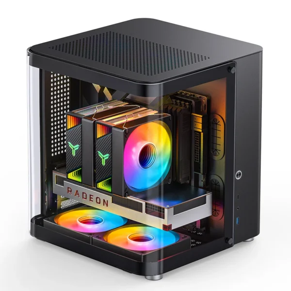 Gabinete Aquário Premium Jonsbo Tk-1 M-Atx Preto