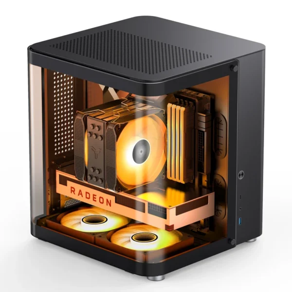 Gabinete Aquário Premium Jonsbo Tk-1 M-Atx Preto