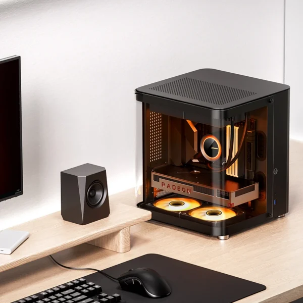 Gabinete Aquário Premium Jonsbo Tk-1 M-Atx Preto