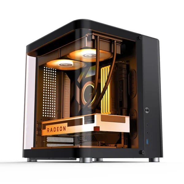 Gabinete Aquário Premium Jonsbo Tk-1 M-Atx Preto