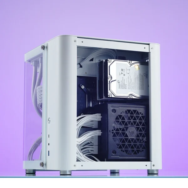 Gabinete Aquário Premium Jonsbo Tk-1 M-Atx Branco