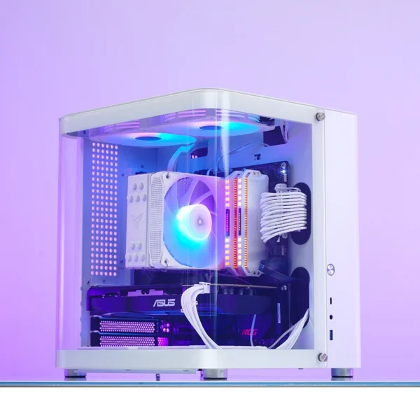 Gabinete Aquário Premium Jonsbo Tk-1 M-Atx Branco