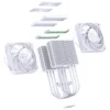 Cooler Ultra Premium Para Processador Jonsbo Hx6280 Dual Tower 81 Cfm Branco