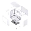 Gabinete Compacto Jonsbo C6 Max M-Atx Branco Usb-C