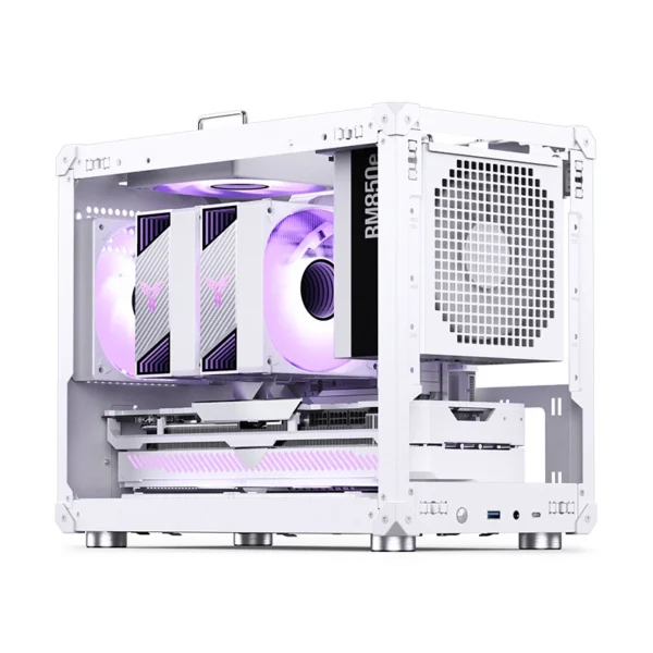 Gabinete Compacto Jonsbo C6 Max M-Atx Branco Usb-C