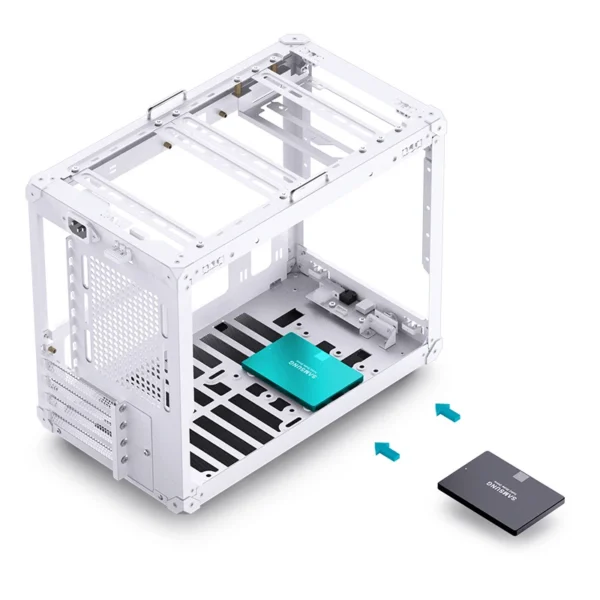 Gabinete Compacto Jonsbo C6 Max M-Atx Branco Usb-C
