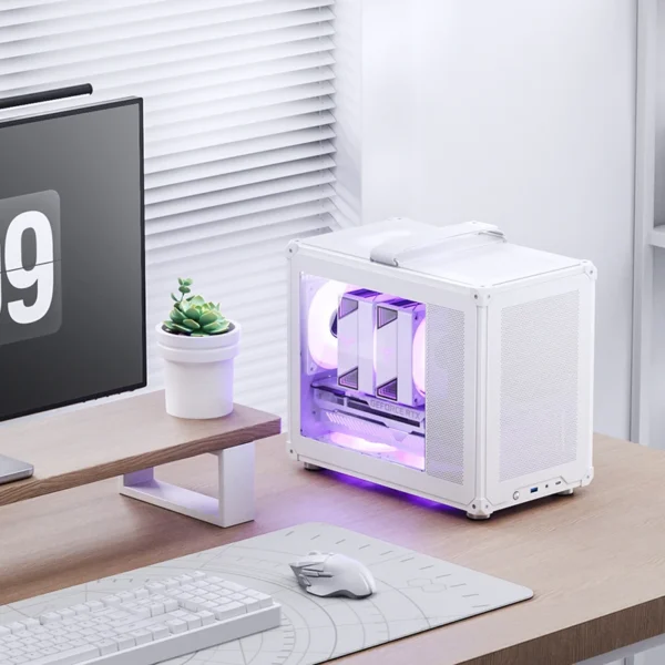 Gabinete Compacto Jonsbo C6 Max M-Atx Branco Usb-C