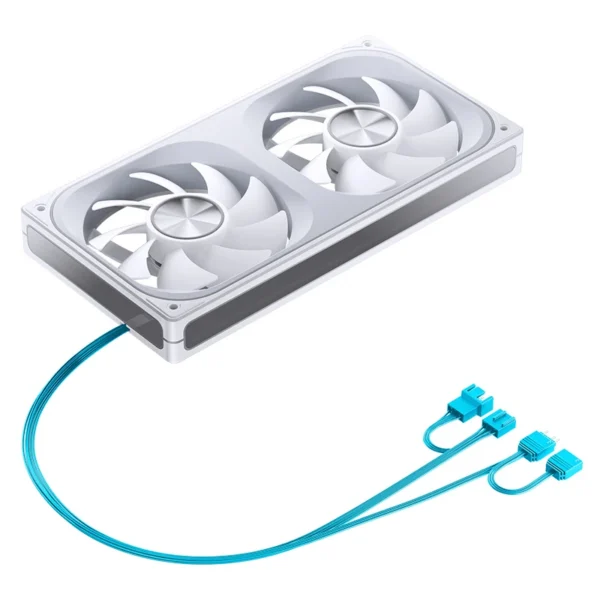 Fan 2 Em 1 Premium Jonsbo Za-240W Argb 240Mm 62 Cfm Pwm Branco