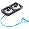 Fan 2 Em 1 Premium Jonsbo Zb-240B Alta Pressão 65 Cfm Argb 240Mm Pwm Preto